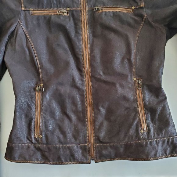 Danier Women's Leather Jacket with Thinsulate Lining, Brown, S - Picture 5 of 13
